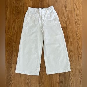 J.Crew Point Sur off-white cropped jeans